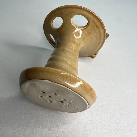 Vintage 70s Signed John Nishio Studio Art Pottery Teddy Bear Toothbrush Holder - Picture 9 of 10